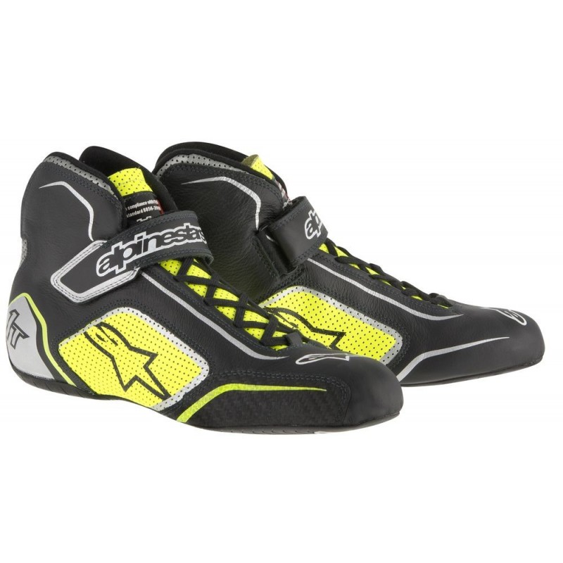 Alpinestars Tech 1-T Shoes Black Yellow Fluo 39