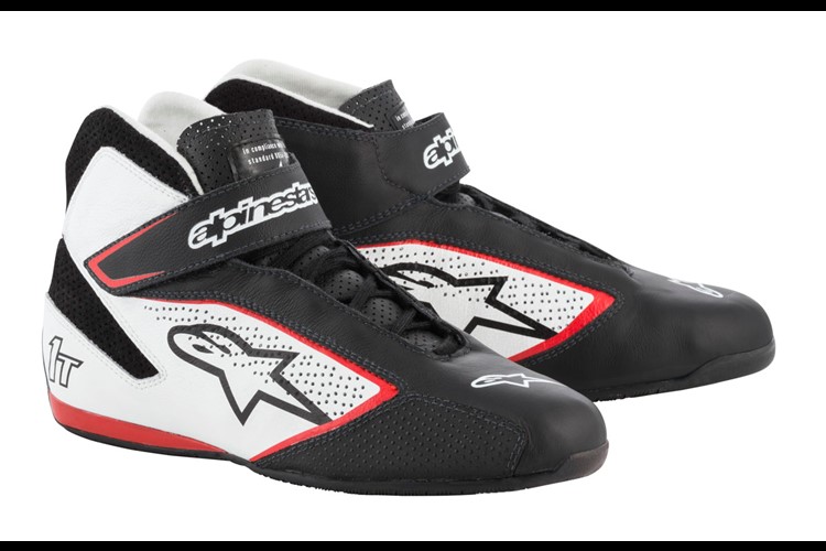 Alpinestars Tech 1-T Shoes Black White Red 40