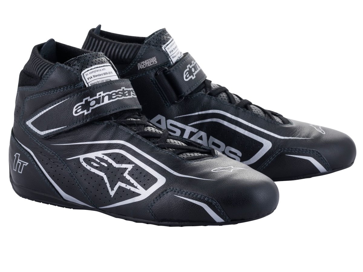 Alpinestars Tech 1-T V3 Schuhe Schwarz Silber 42