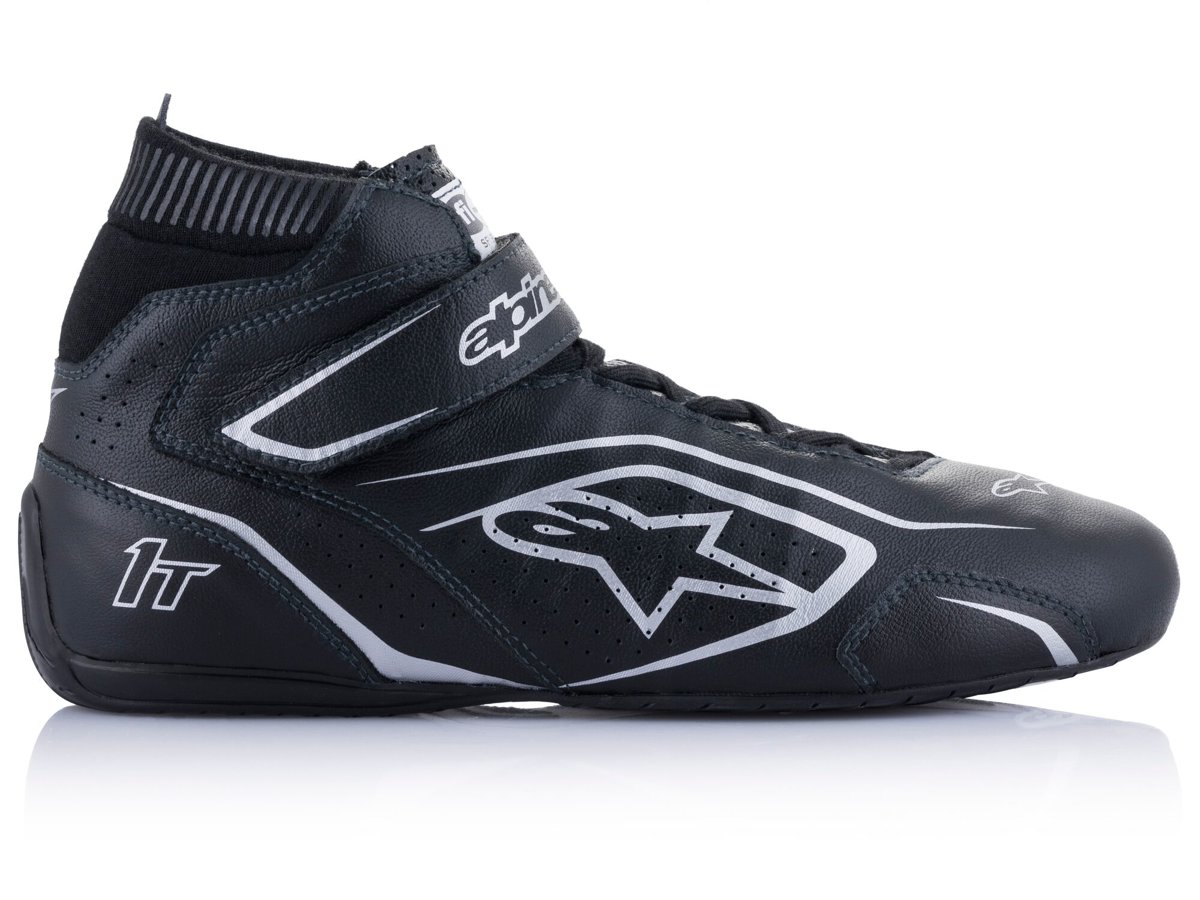 Alpinestars Tech 1-T V3 Schuhe Schwarz Silber 42
