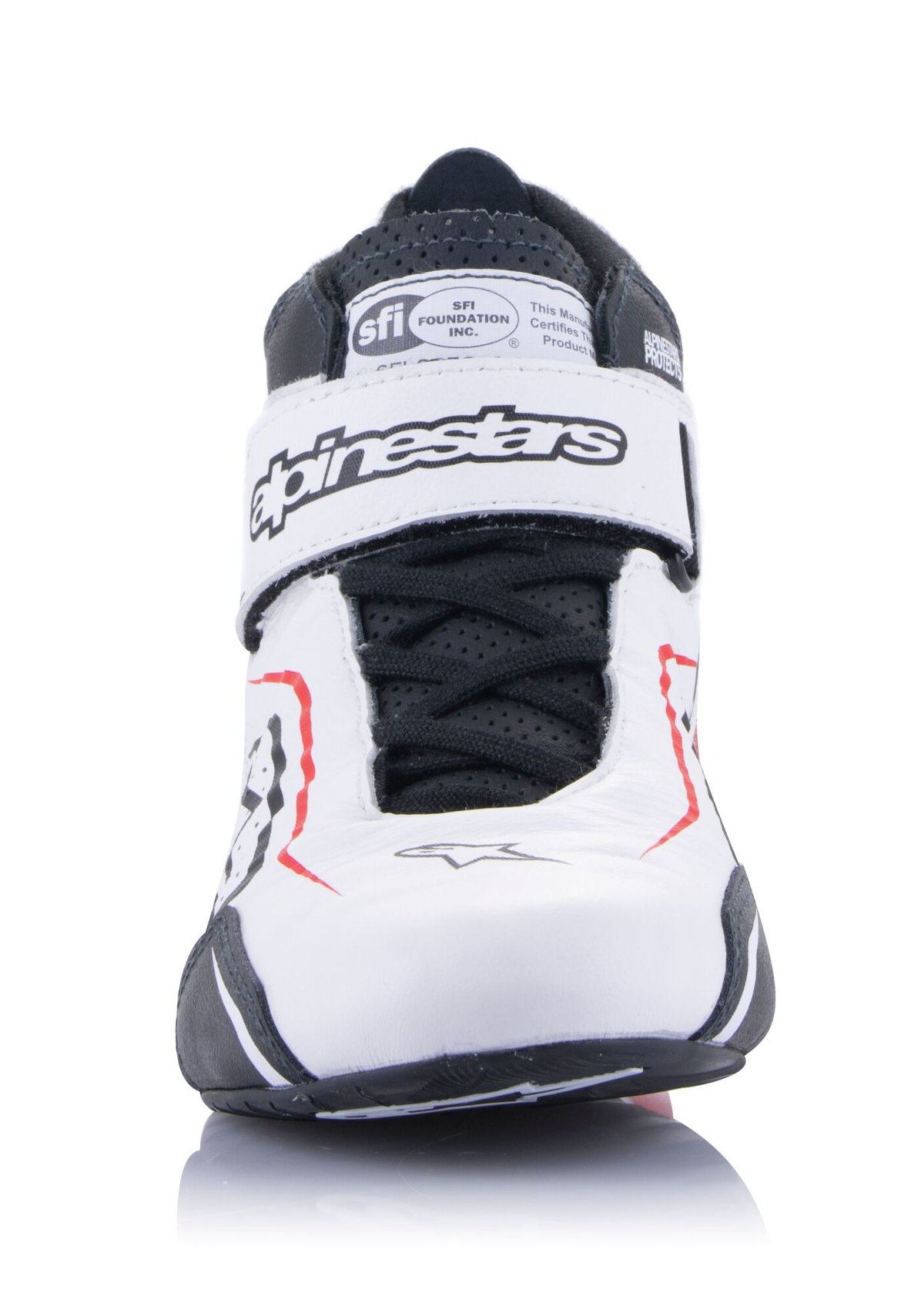 Alpinestars Tech 1-T V3 Schuhe Weiss Schwarz Rot 45.5