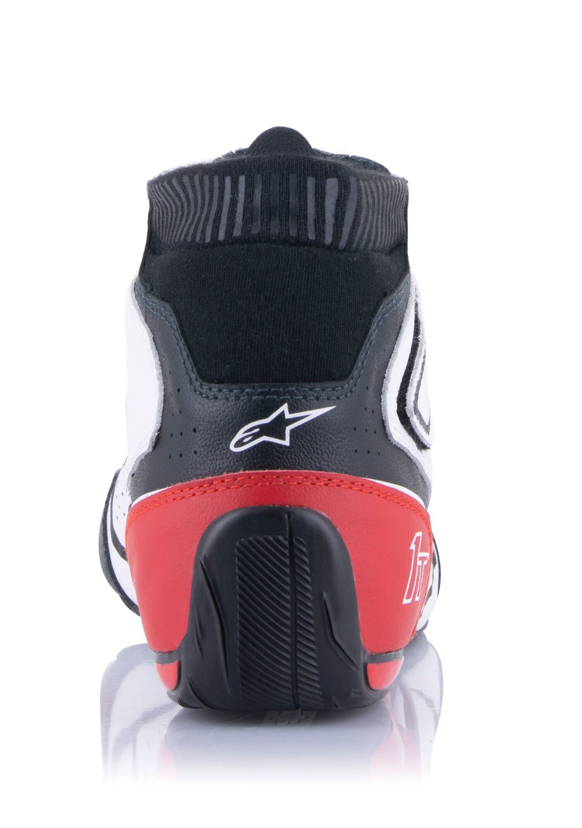 Alpinestars Tech 1-T V3 Schuhe Weiss Schwarz Rot 45.5
