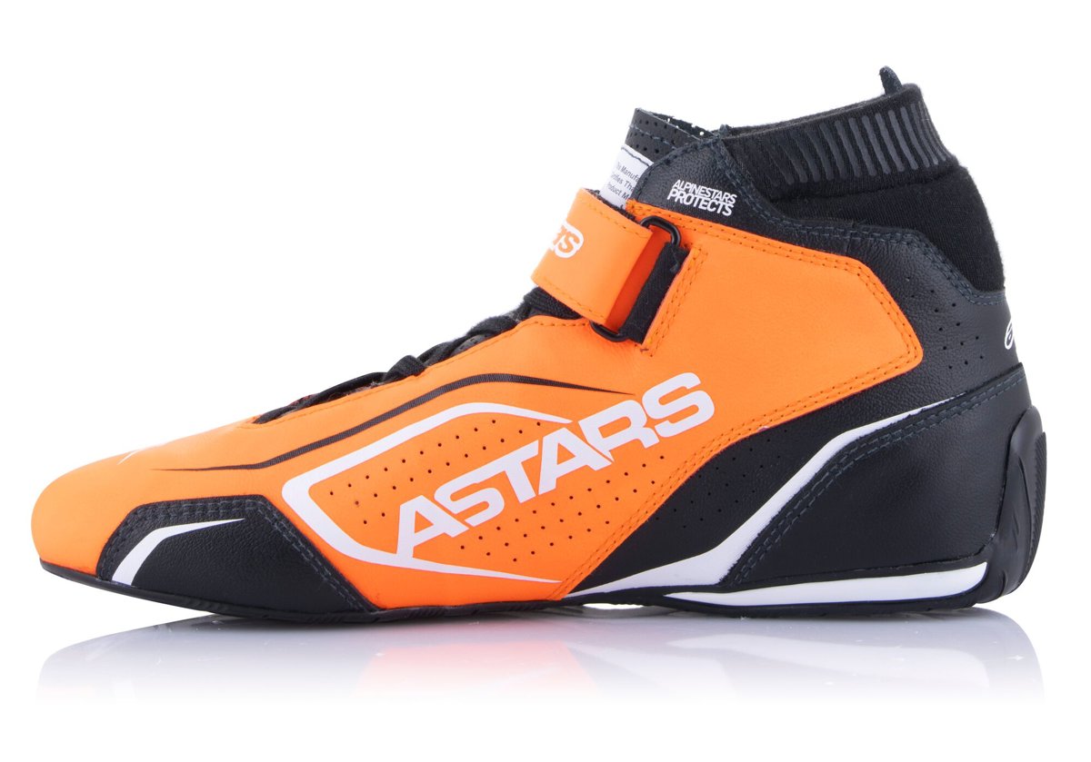 Alpinestars Tech 1-T V3 Schuhe Schwarz Orange Fluo 40.5