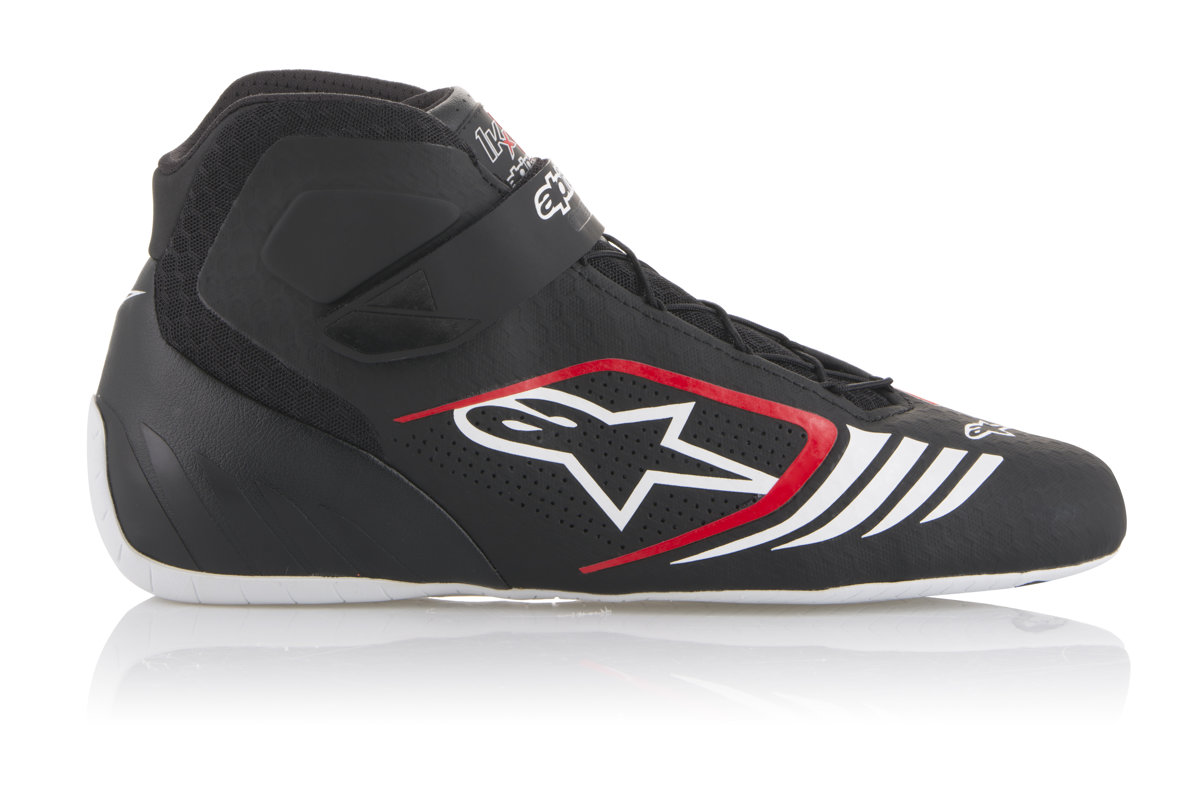 Alpinestars Karting Schuhe Tech 1-KX  Schwarz Rot Weiß 40