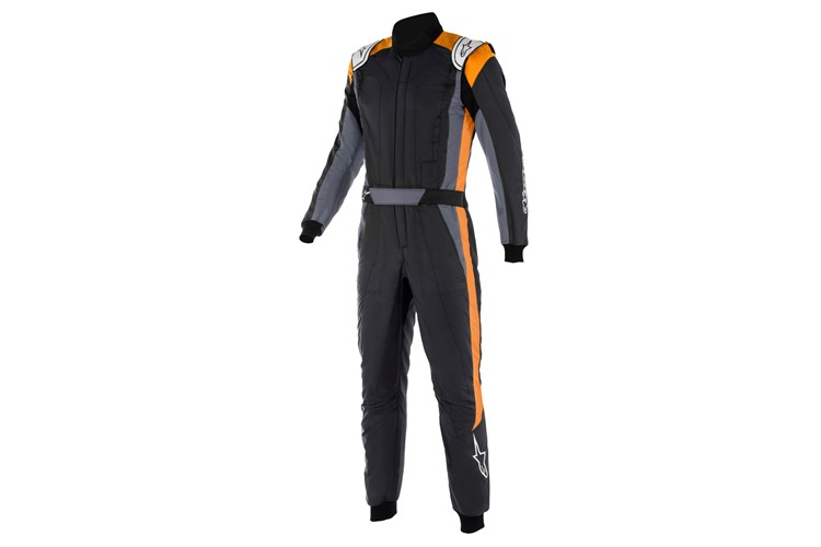 Alpinestars GP Pro Comp V2 suit Schwarz Asphalt Orange Fluo 64