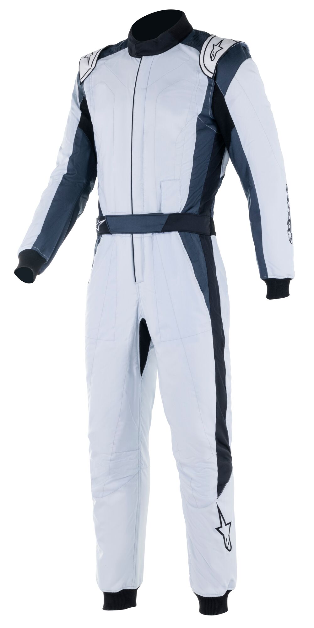 Alpinestars GP Pro Comp V2 suit Silver Blau Asphalt Schwarz 60