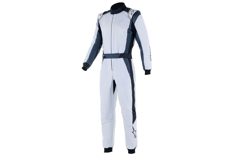 Alpinestars GP Pro Comp V2 suit Silver Blau Asphalt Schwarz 58