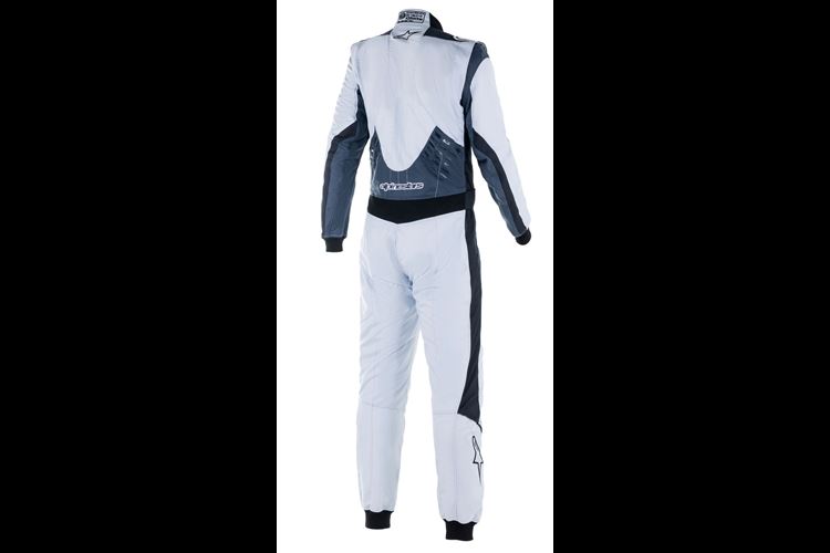 Alpinestars GP Pro Comp V2 suit Silver Blau Asphalt Schwarz 48