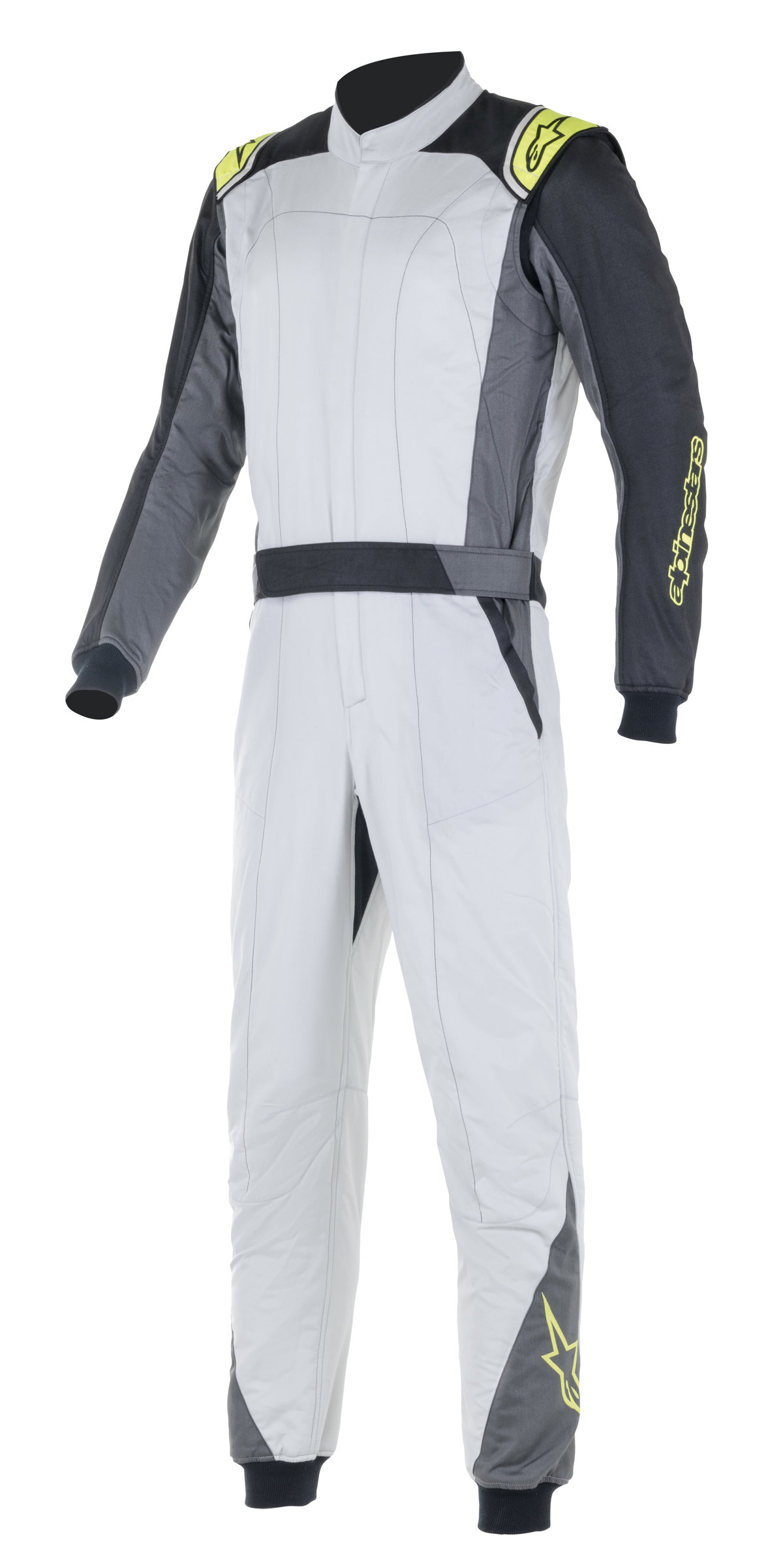 Alpinestars Atom Suit Silber Anthracite Gelb Fluo 44