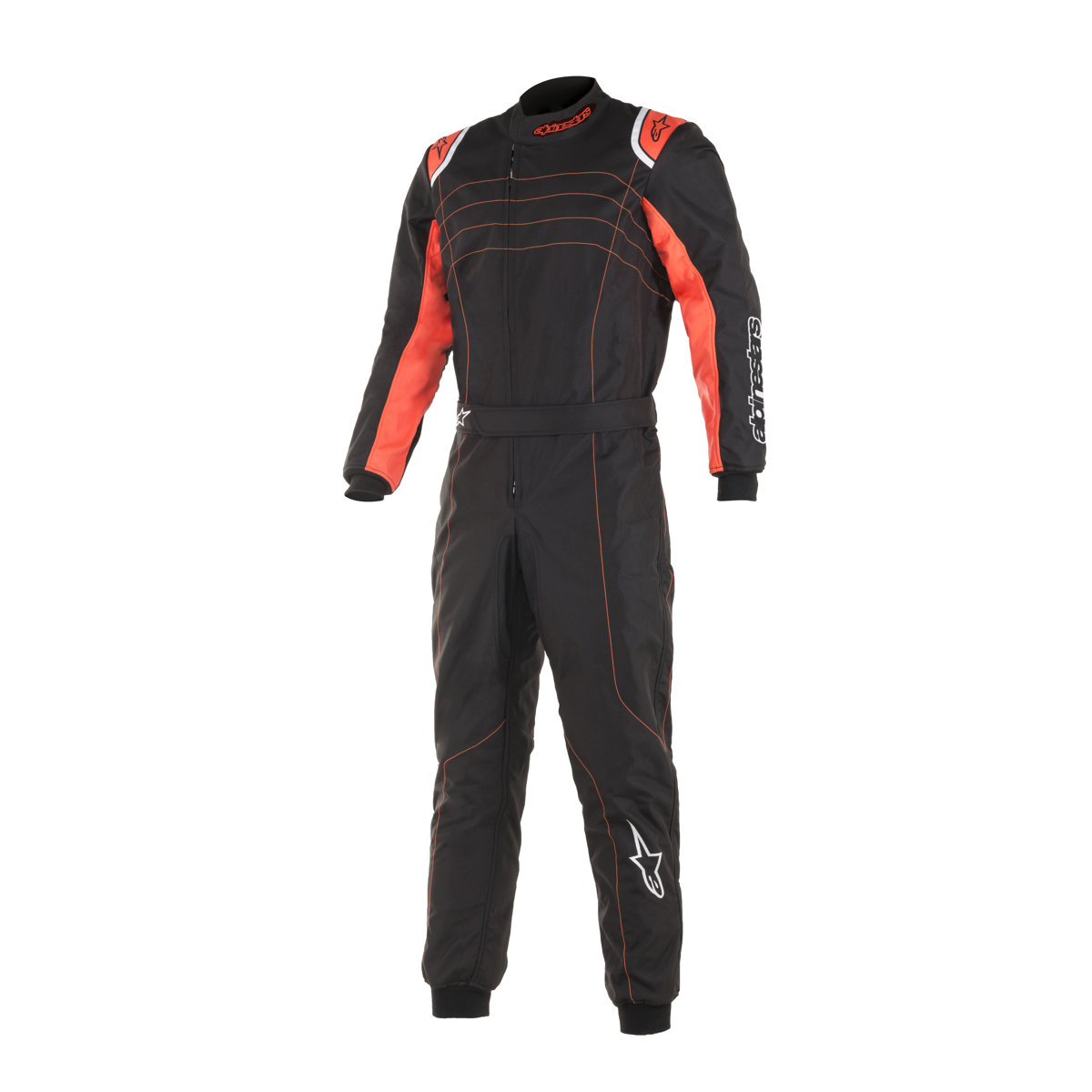 Alpinestars KMX-9 V3 Suit Black Red Fluo 40
