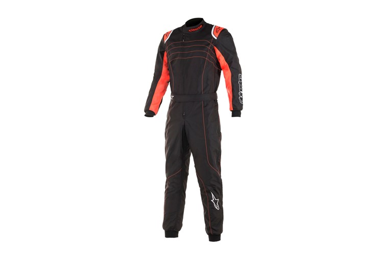 Alpinestars KMX-9 V3 Suit Black Red Fluo 40