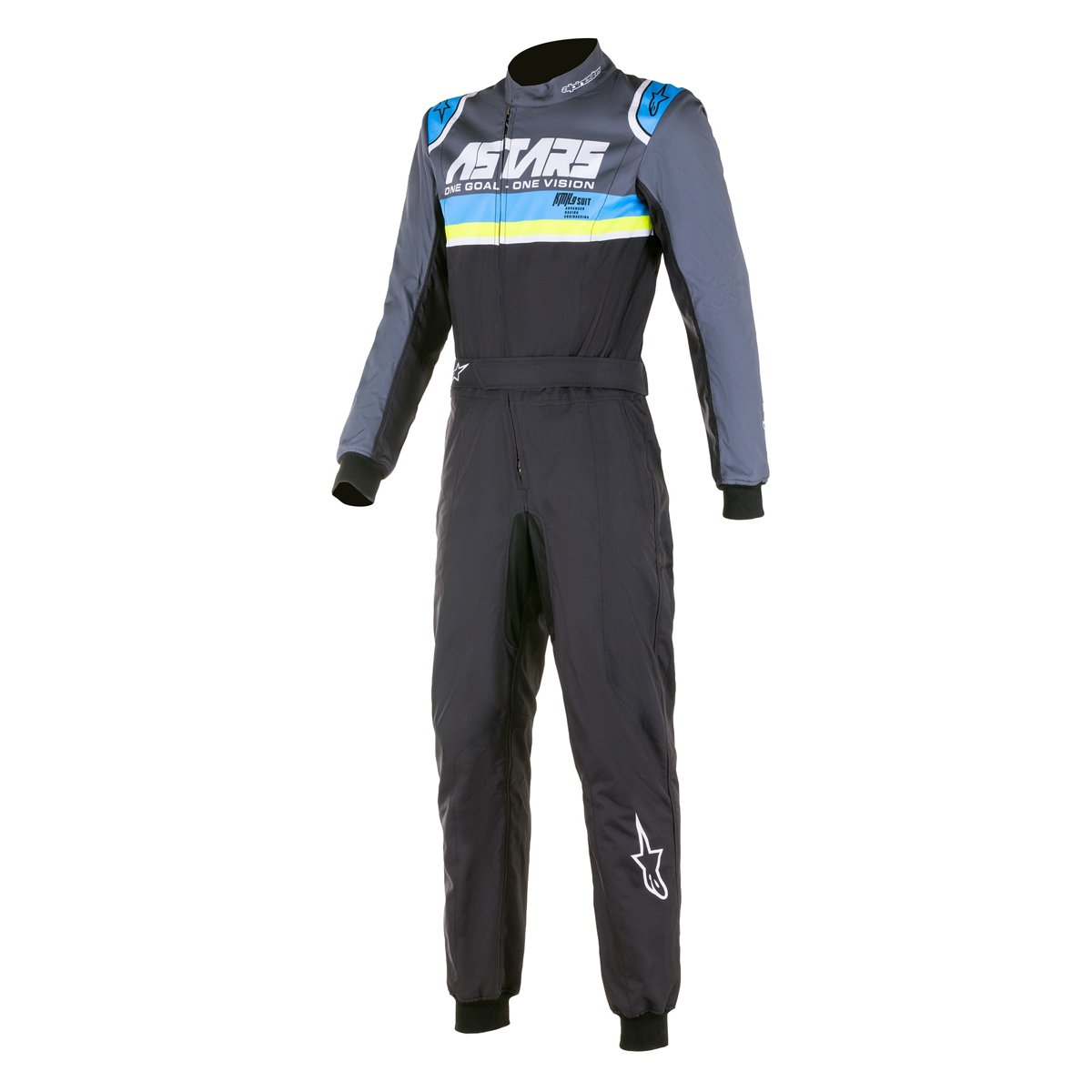Alpinestars KMX-9 V2 Graphic 4 Schwarz Cyan Gelb Fluo 54