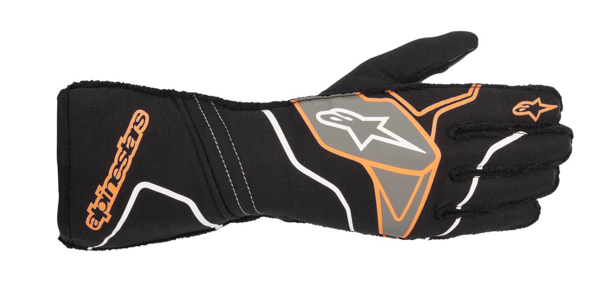 Alpinestars Tech-1ZX V2 Glove Black Orange Fluo L