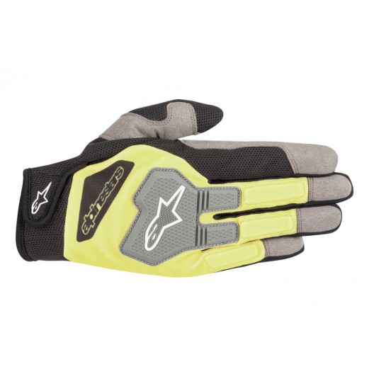 Alpinestars Engine Gloves Black Fluo Yellow XXL