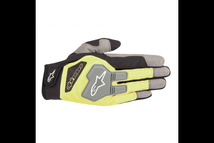 Alpinestars Engine Gloves Black Fluo Yellow L