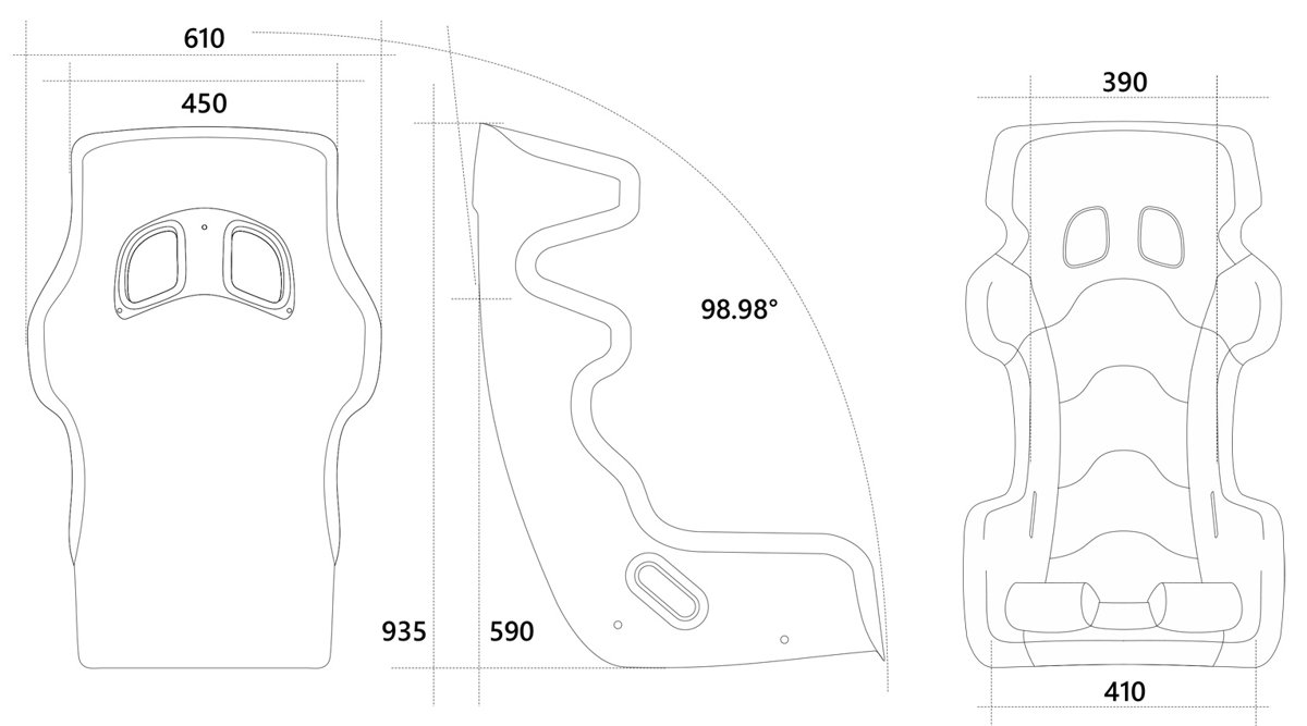 Atech Seat Carbon RS9 190cm