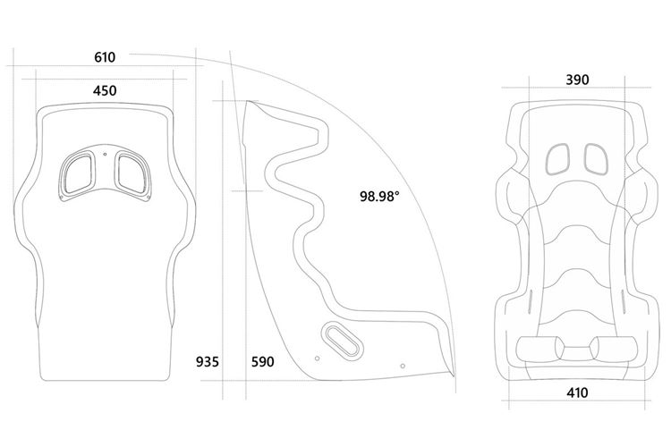 Atech Seat Carbon RS9 190cm