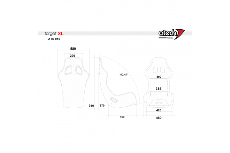 Baquet Atech Target XL