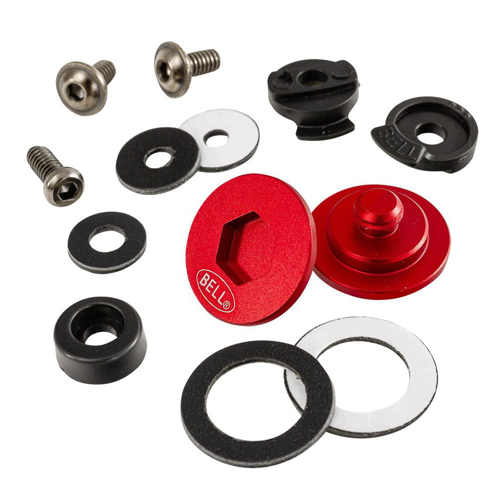 Bell Visor screw kit SE07 / SE77 Rot