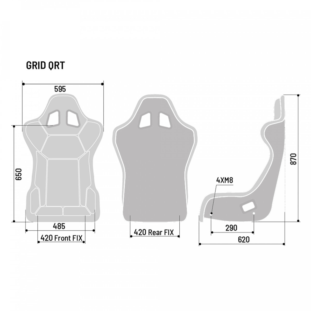 Sparco Seat Grid QRT SKY