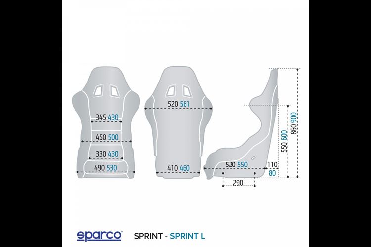 Seat Sparco Sprint Schwarz