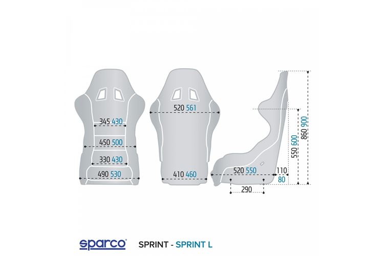 Seat Sparco Sprint Schwarz