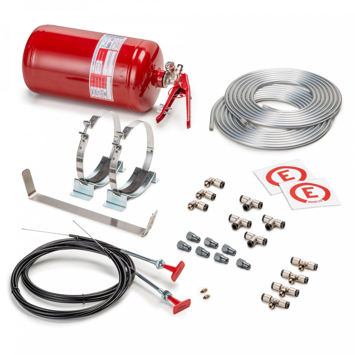 Manual/Steel Extinguisher System Sparco 4.25L