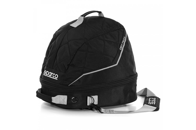 Sparco Dry-Tech Helm und Hans Tasche