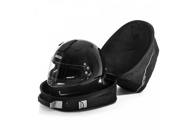 Sparco Dry-Tech Helm und Hans Tasche